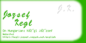 jozsef kegl business card